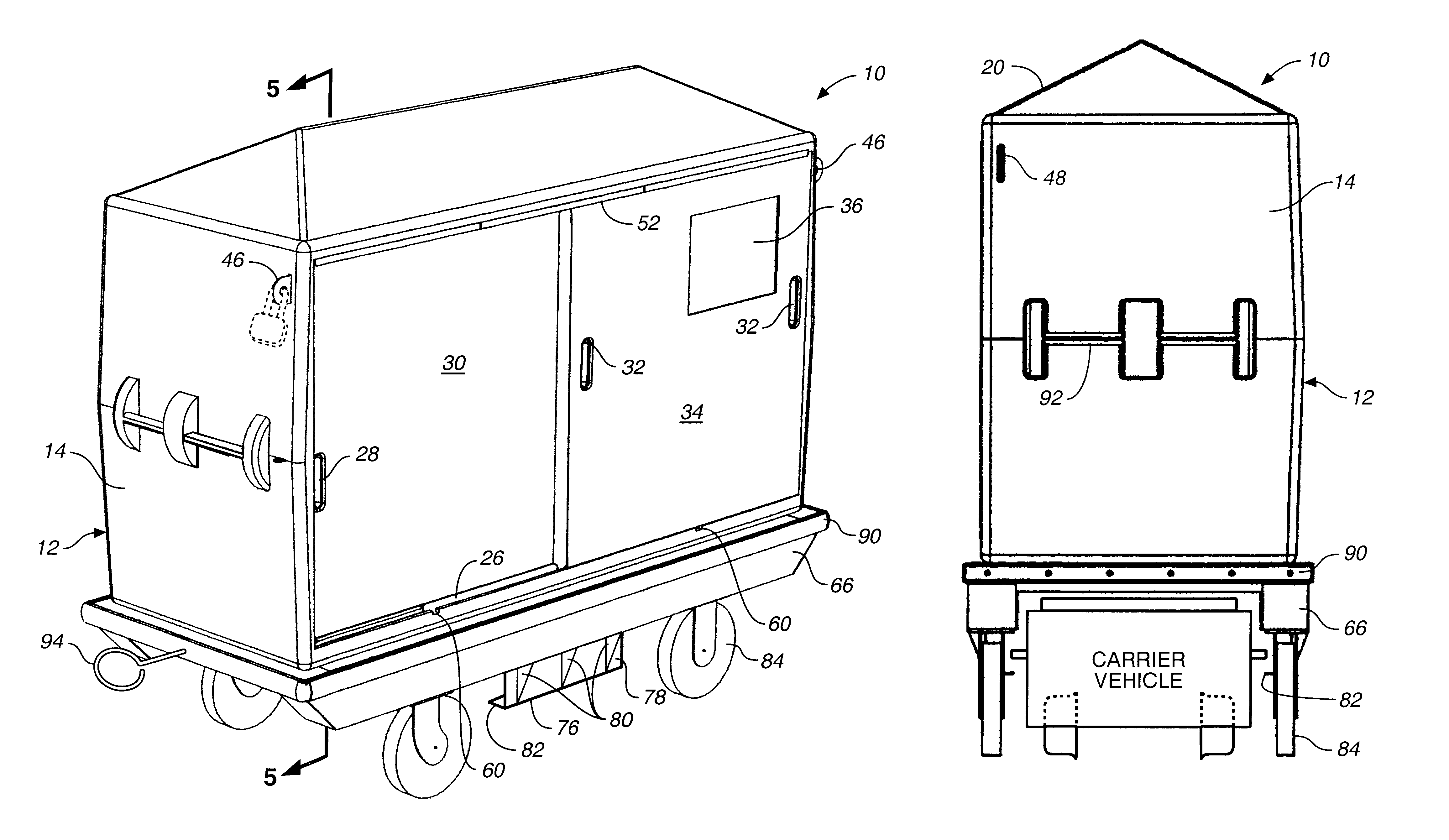 Meal delivery cart