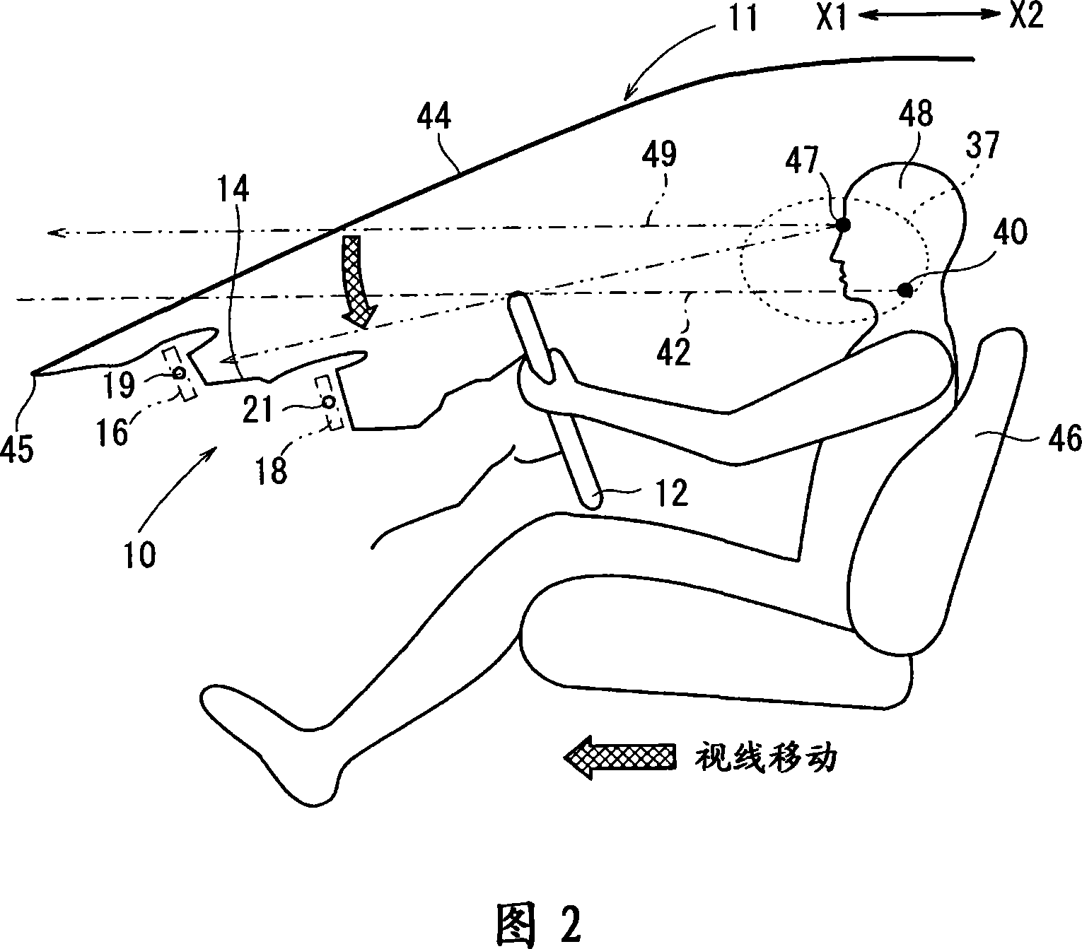 Vehicular instrument device, vehicle with vehicular instrument device, vehicular display device, and vehicle with vehicular display device