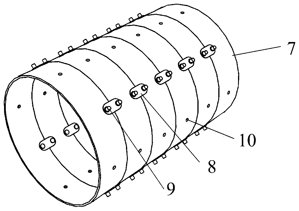 Non-excavation overall repairing method for concrete drainage pipe containing various diseases