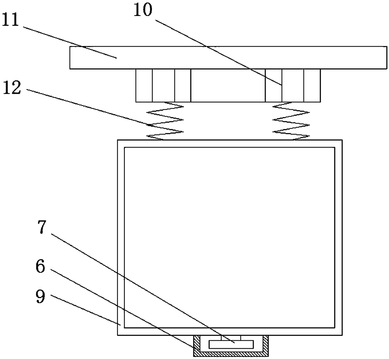 Liftable etching device based on LED lamp panel