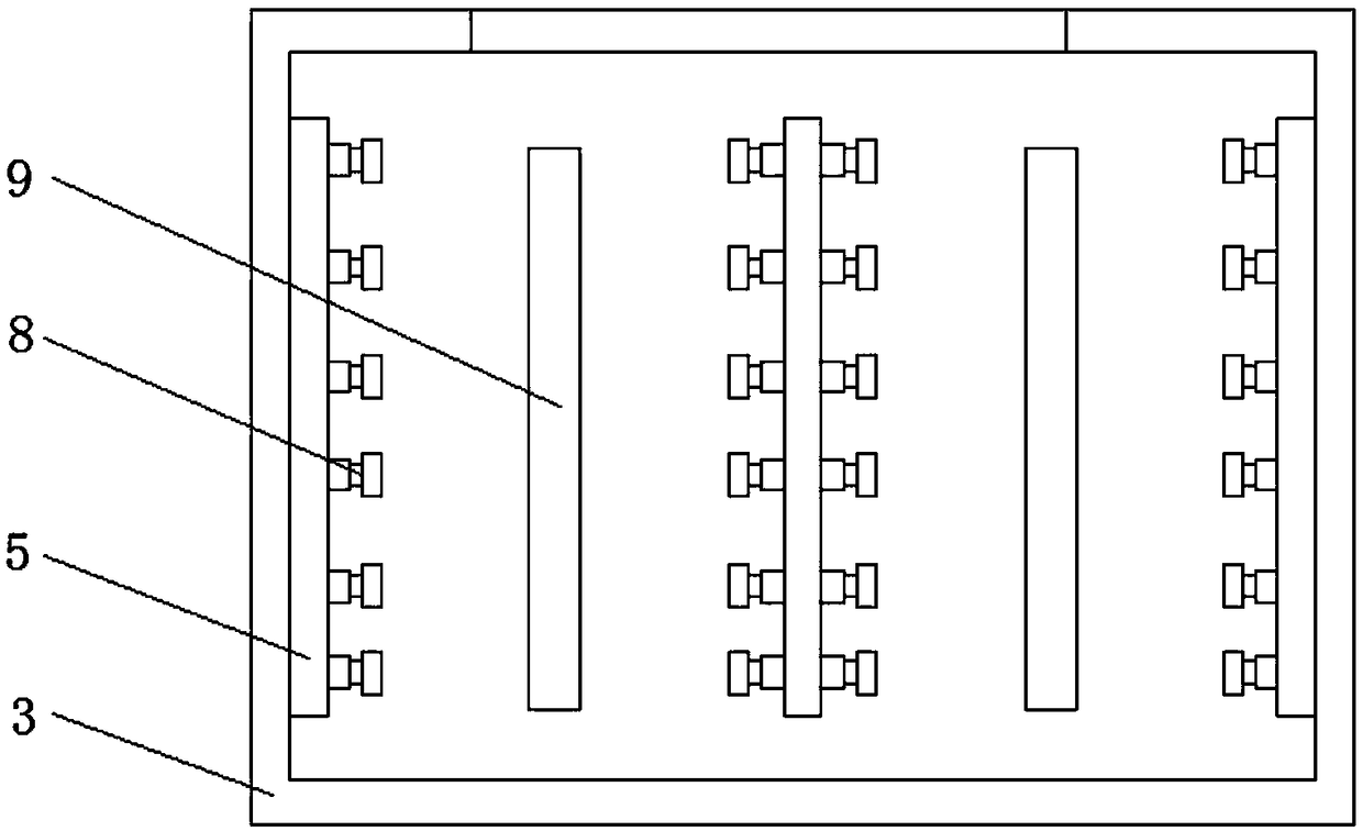 Liftable etching device based on LED lamp panel