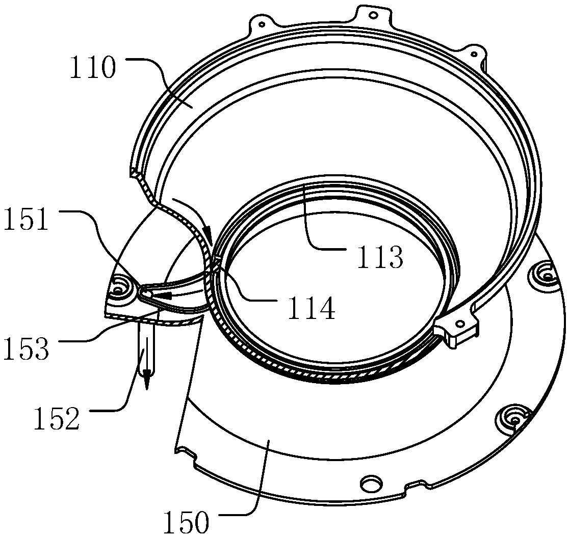 Mixed flow blower and range hood comprising mixed flow blower