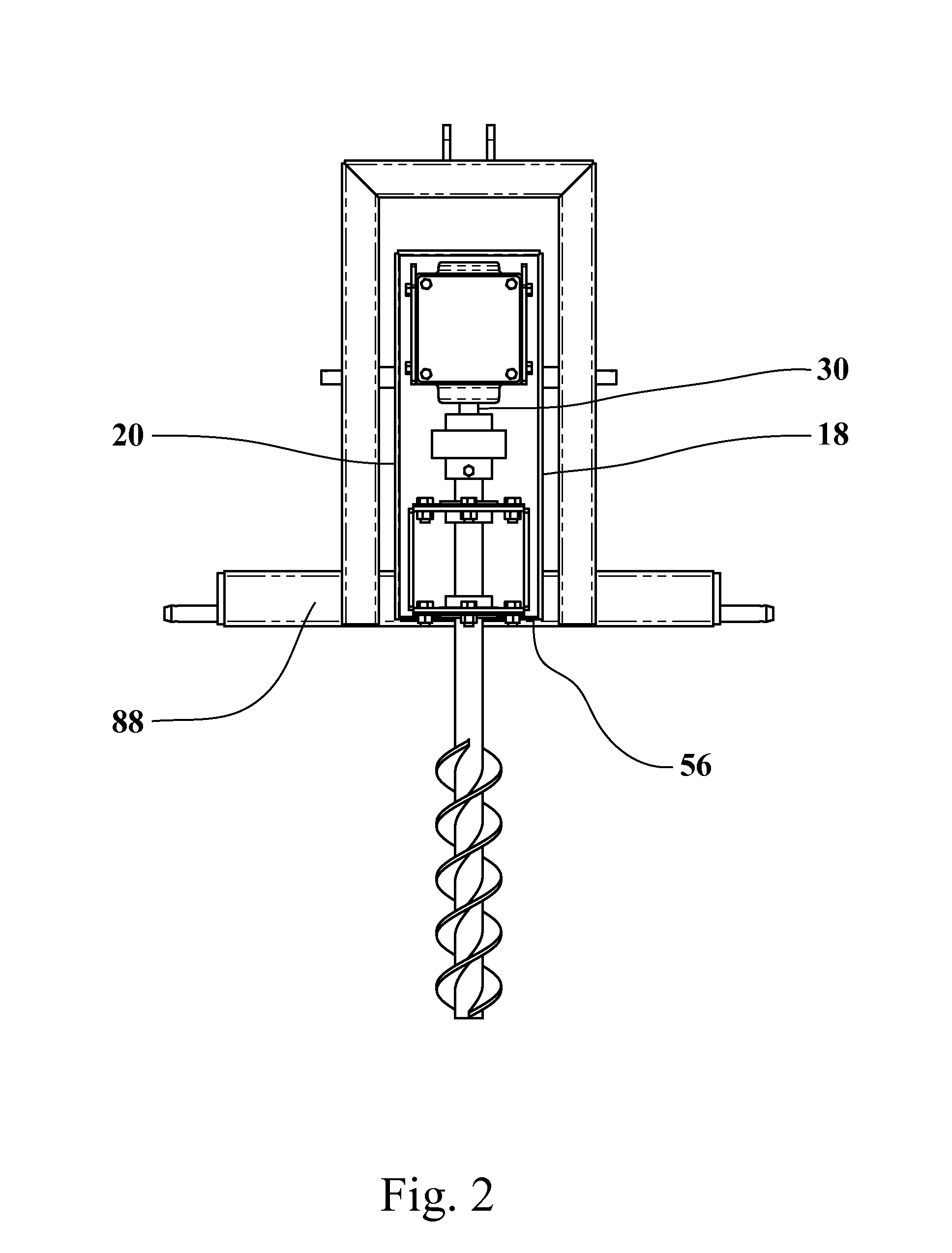 Horizontal auger garden tilling apparatus and method of use