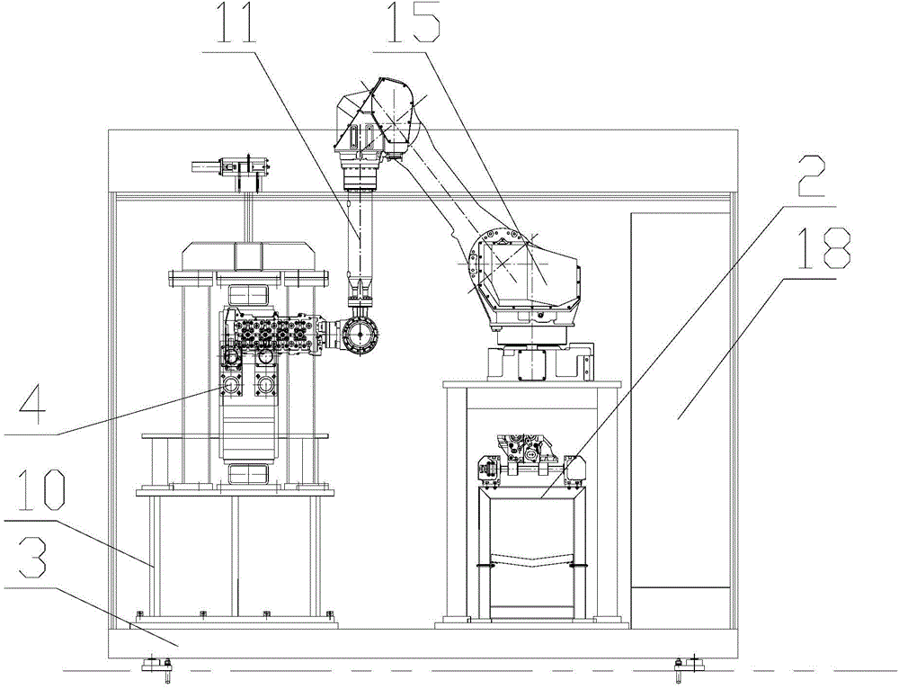 Flexible full-automatic robot guide pipe and seat ring assembling equipment