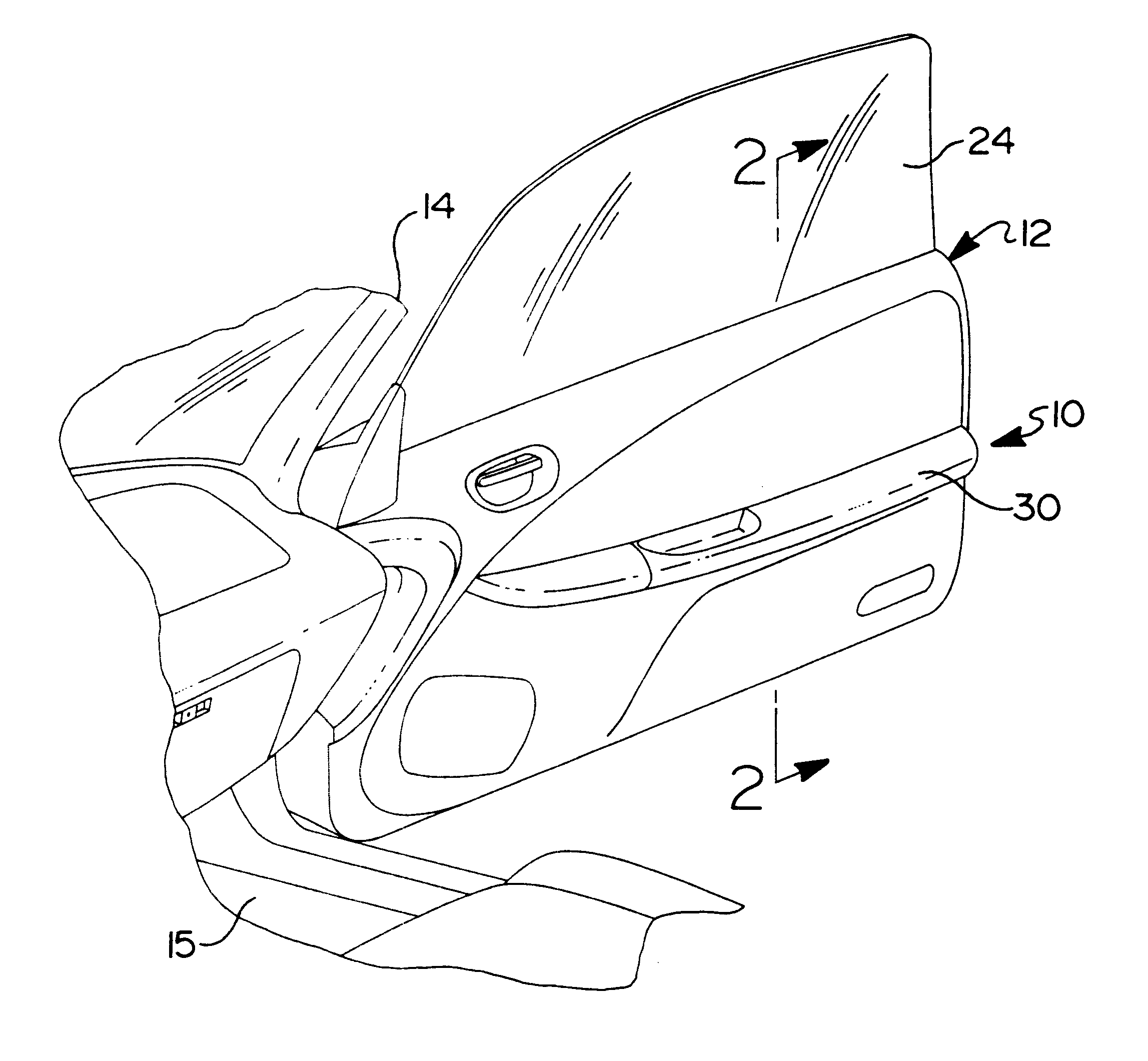 Method of making a trim panel assembly including integral arm rest portion