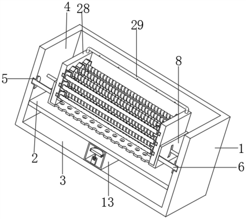 Deformed steel bar thermal diffusion treatment method and equipment