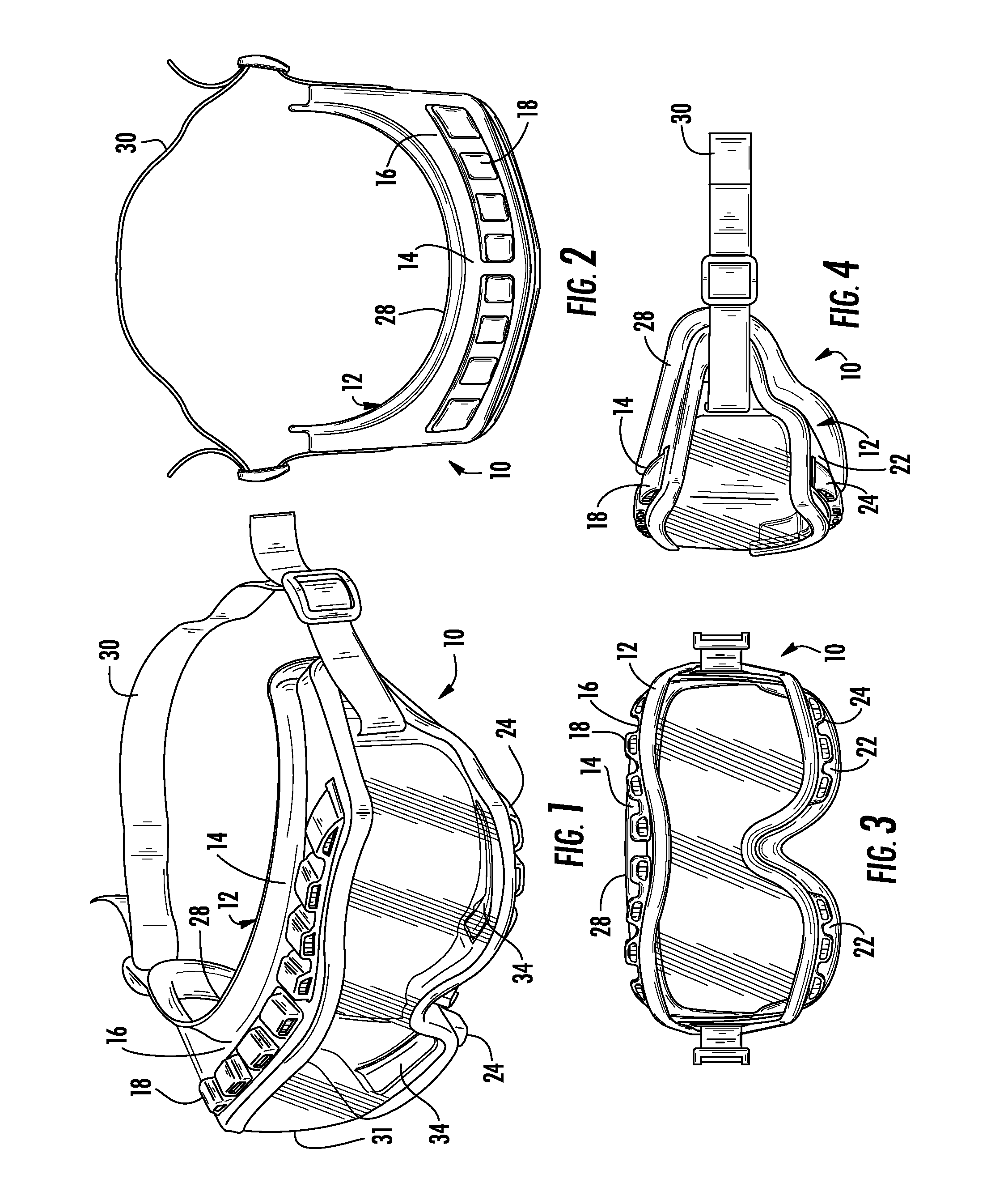 Goggle with interchangeable vent accessories