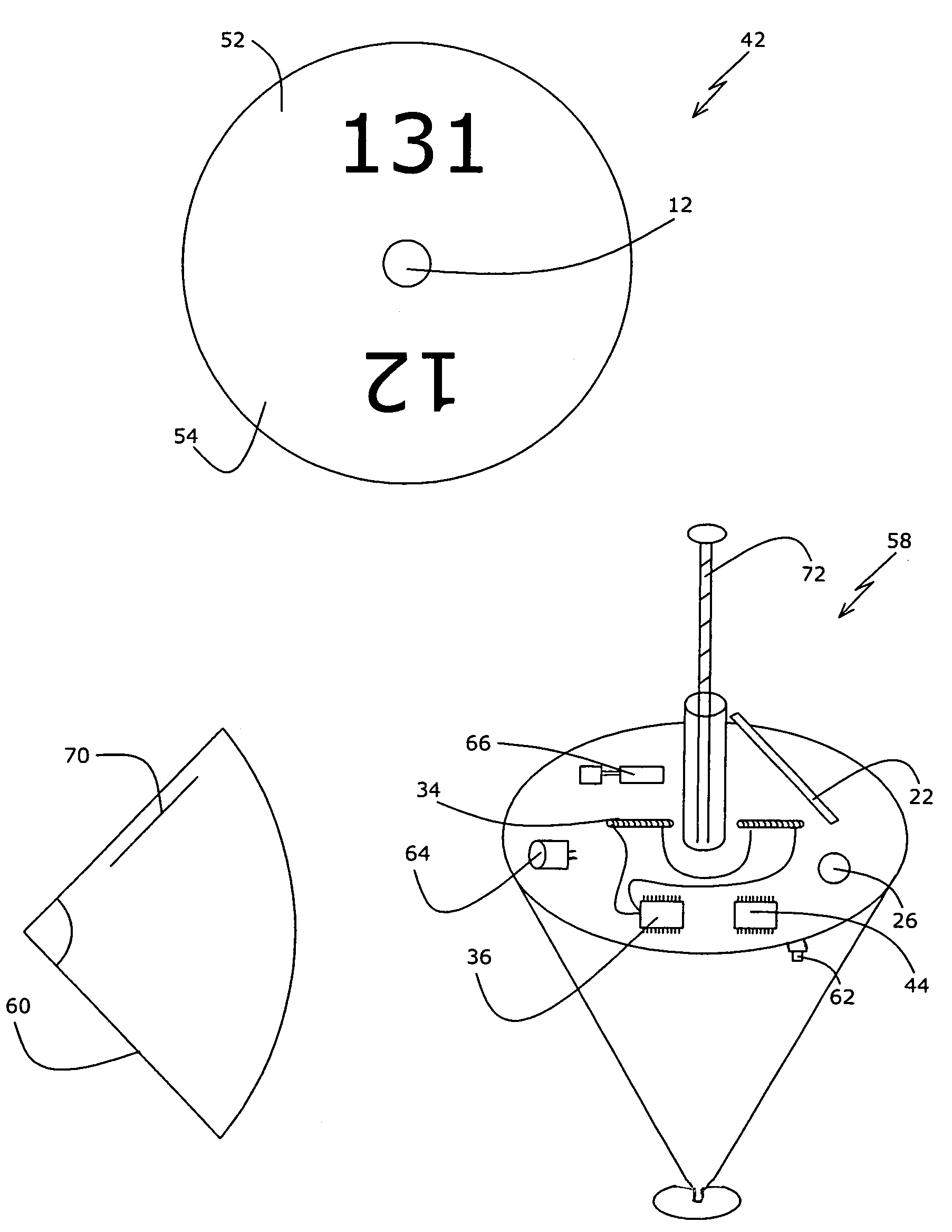 Rotating toy with rotation measurement means