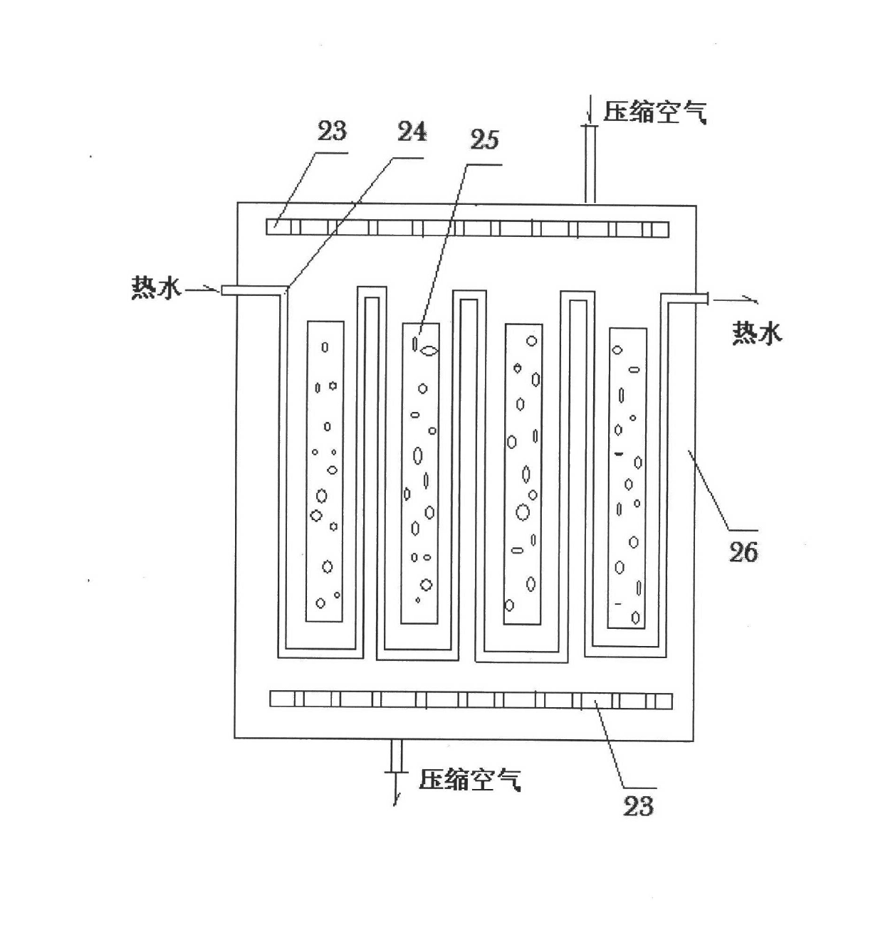 Aquiculture wind-power oxygenation heating device