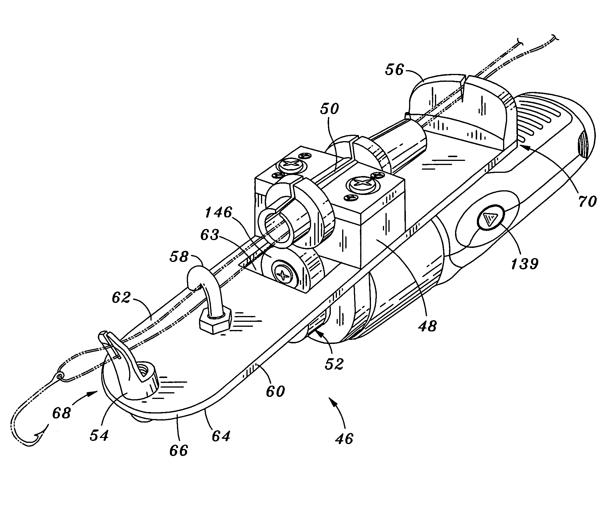 Uni-knot tying apparatus