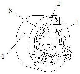 Universal chuck of numerical control tool grinding machine