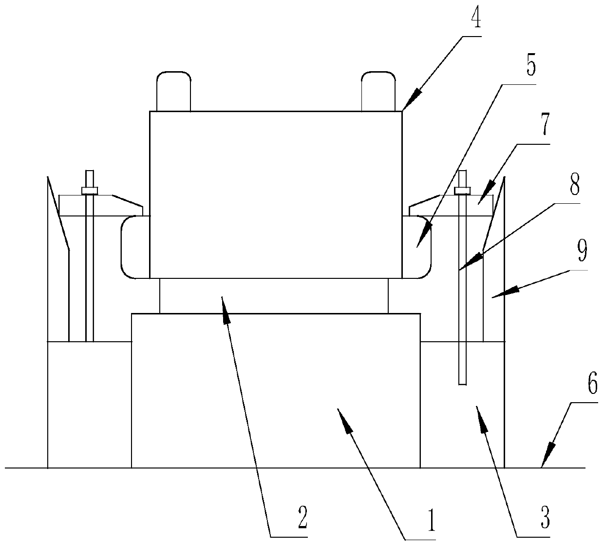 Using method of machining and clamping device used for screen display diffraction supporting component