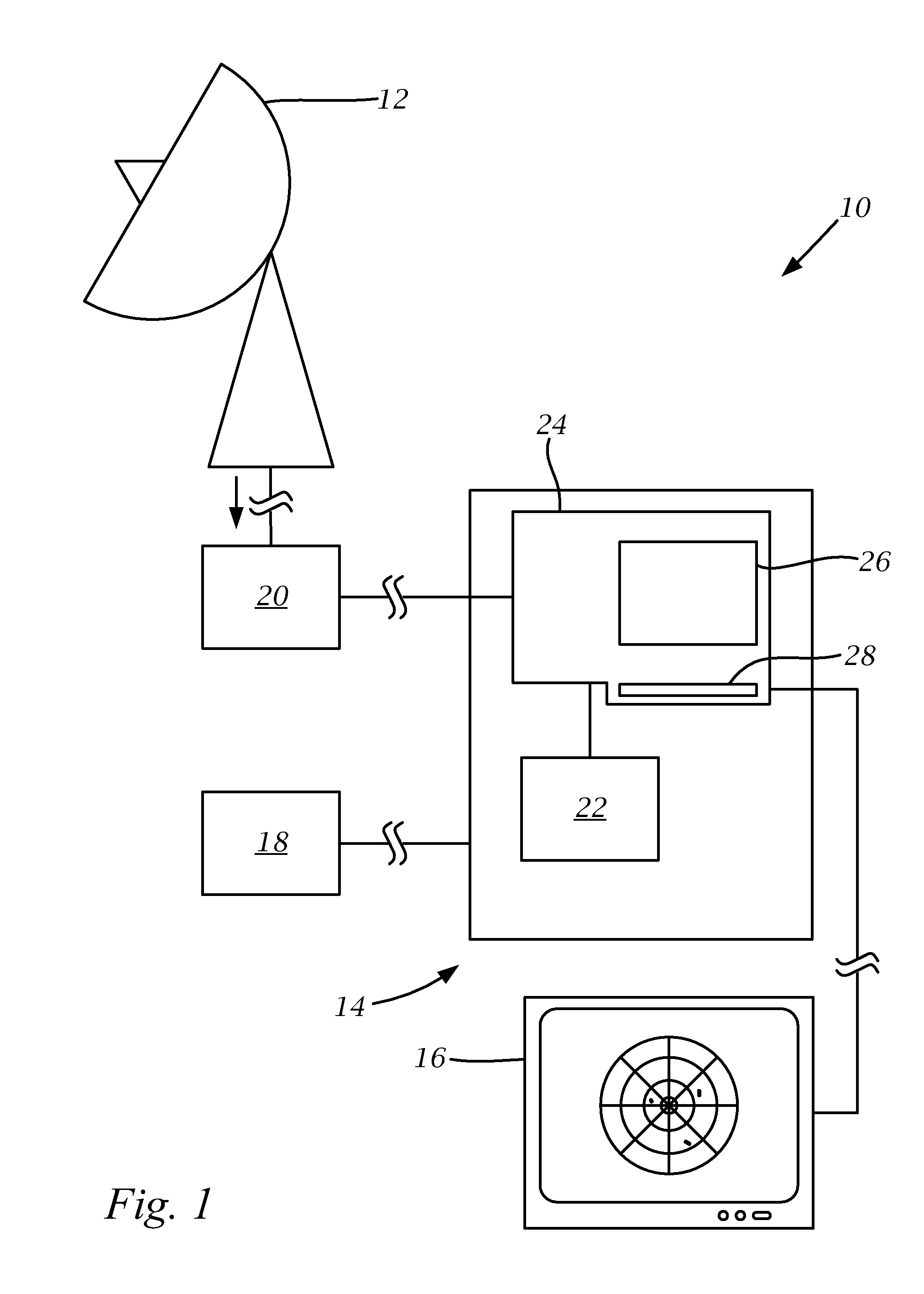 Radar image display