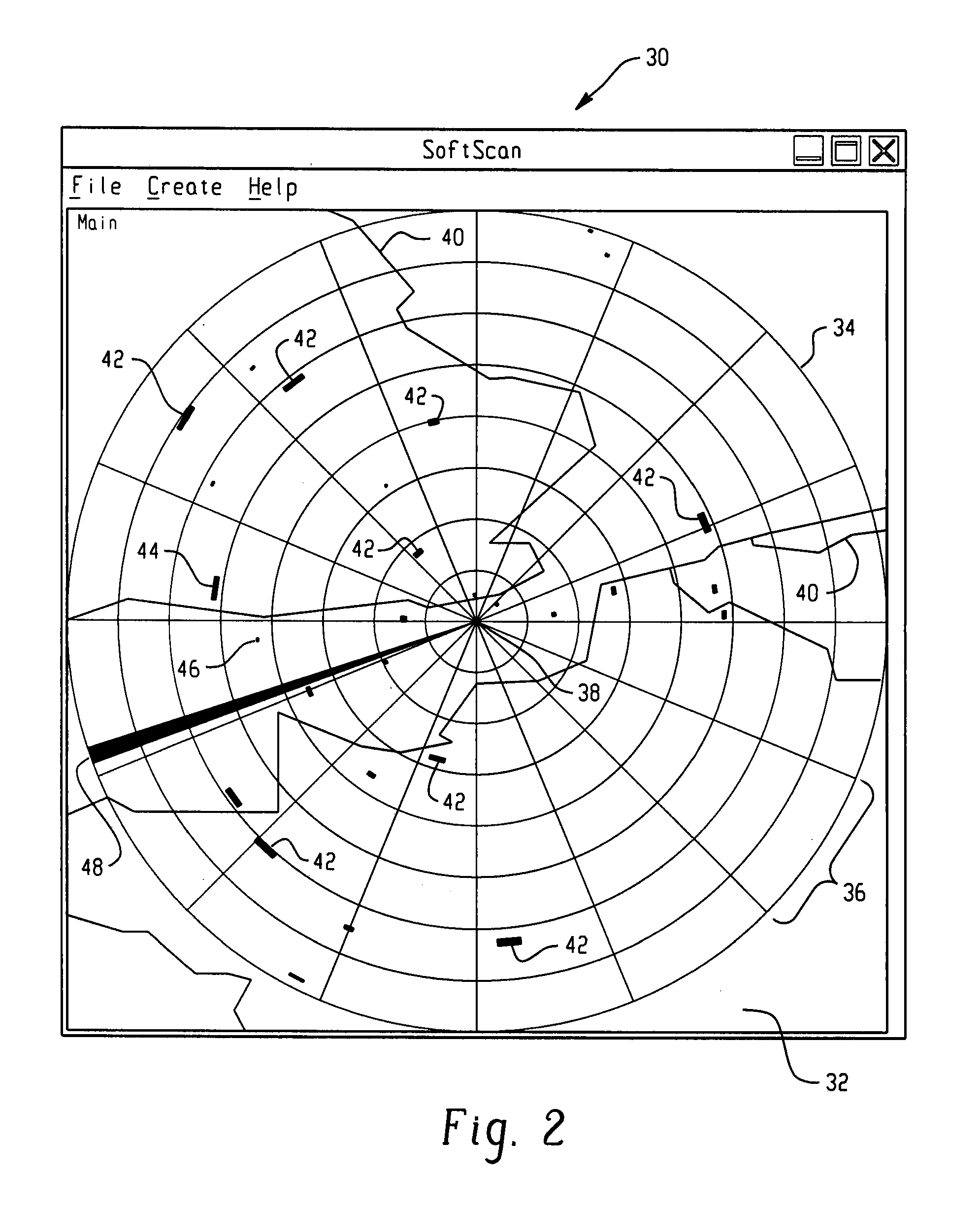 Radar image display