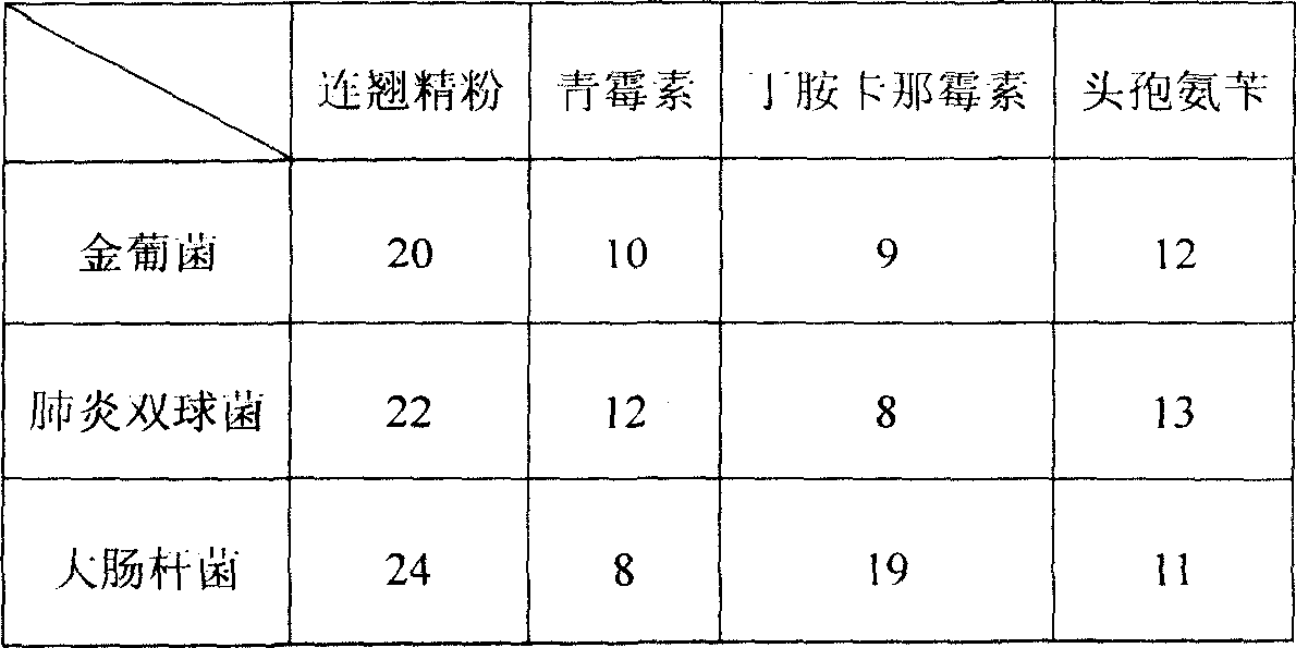 Medicament for animals with heat clearing and detoxicating, detumescence and obstruction removing functions and preparing method thereof