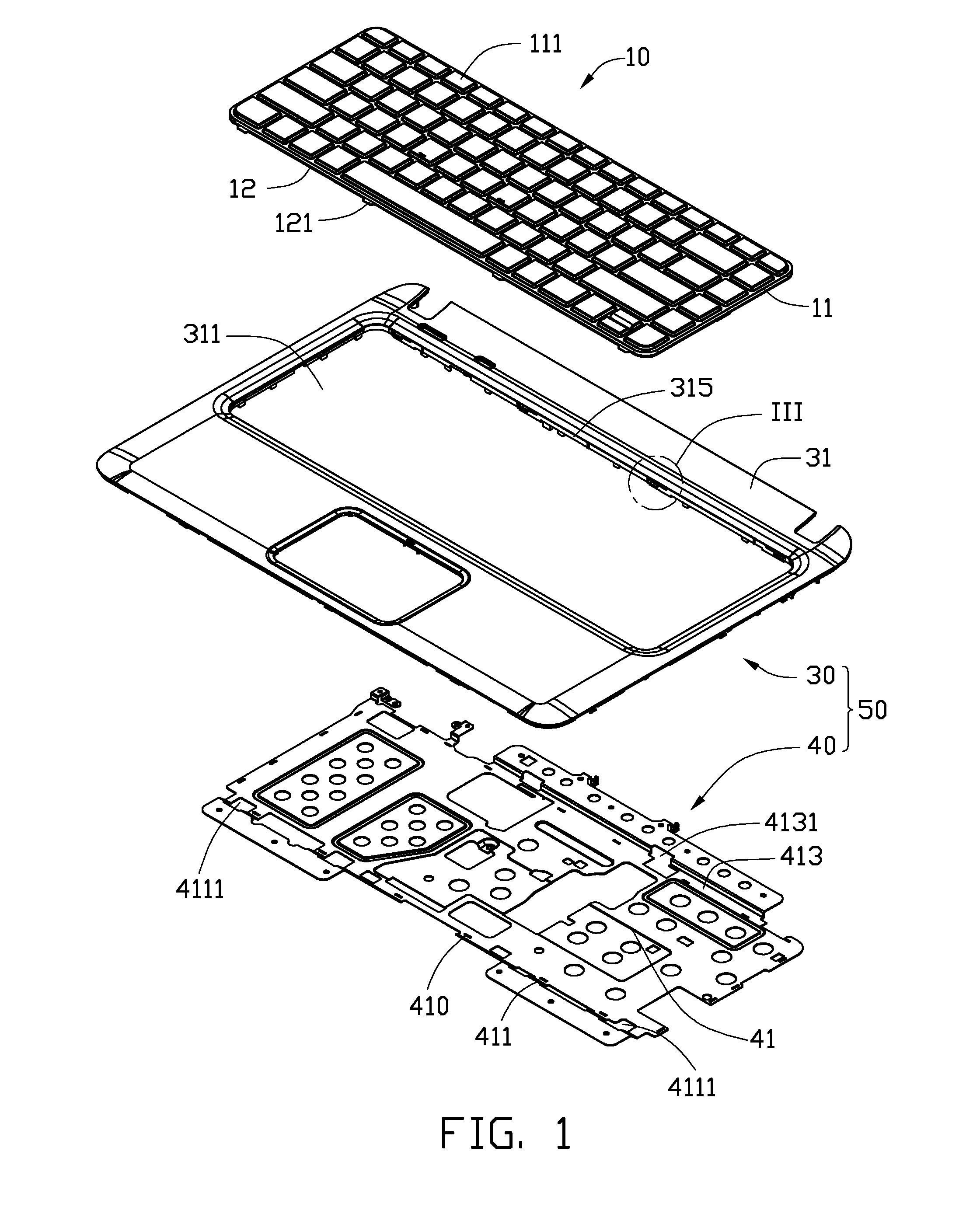 Mounting apparatus for computer keyboard