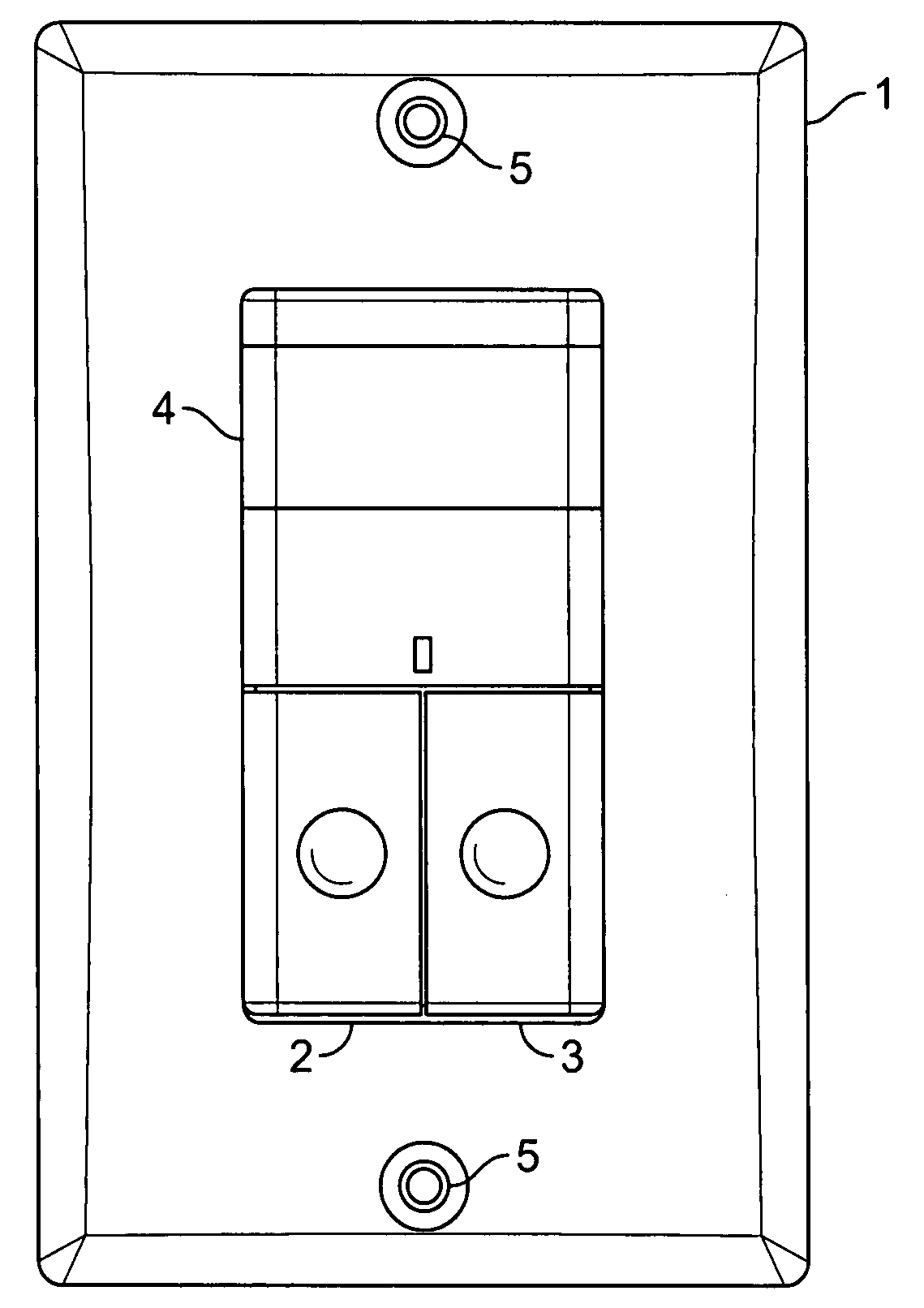 Wall switch for lighting load management system for lighting systems having multiple power circuits