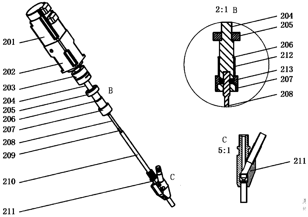 Deep-cavity screw locking device