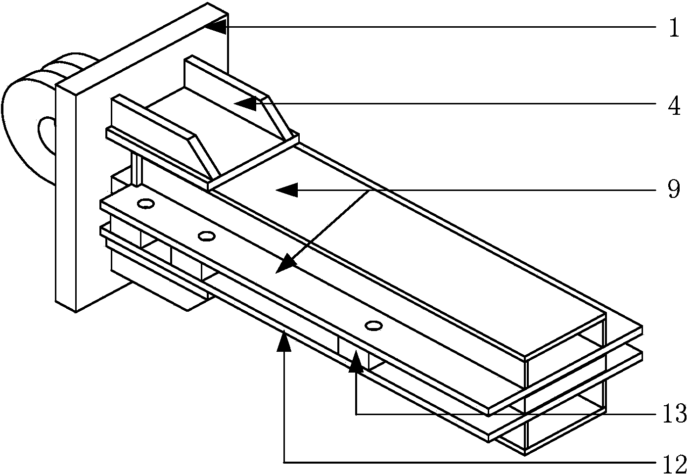 Hinged rectangular-pipe assembled buckling restrained brace with end rotation limiting function