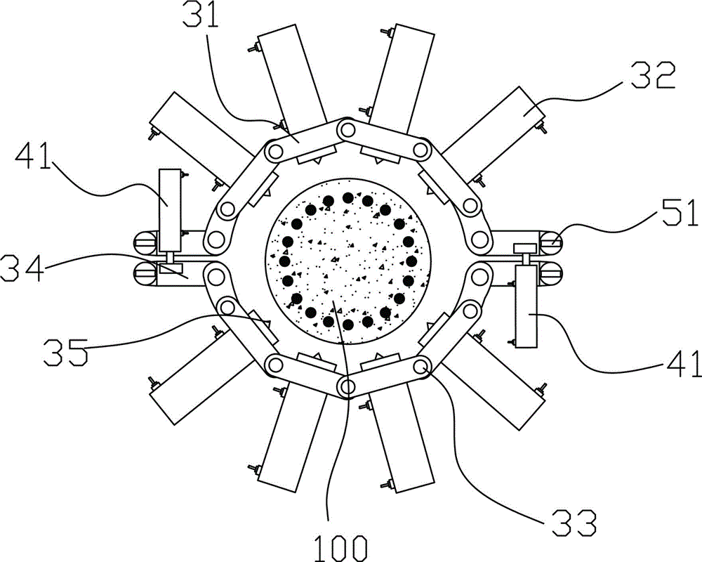 Pile head crushing device