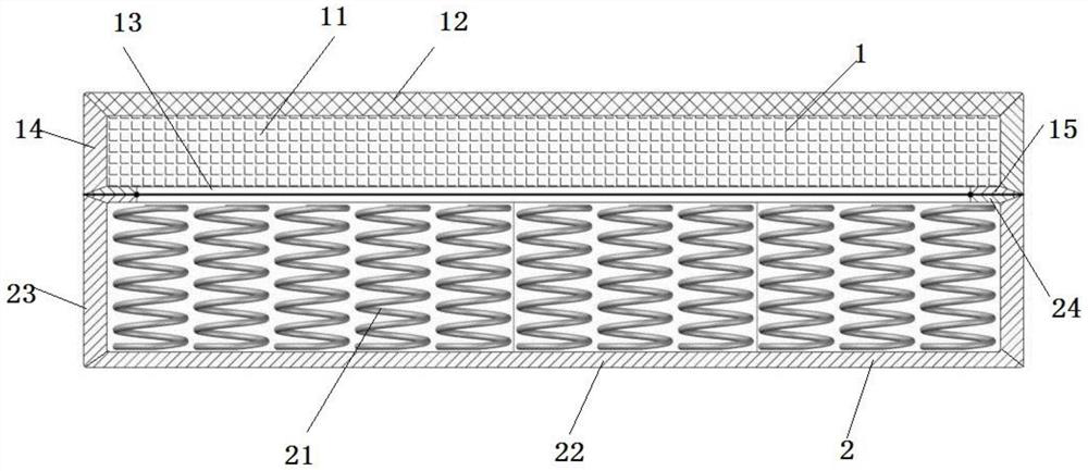 Preparation, application and mattress of a kind of bamboo spring