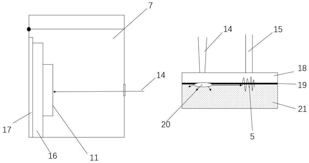 Device and method for simulating ballistic impact and real-time monitoring using linear pulsed laser