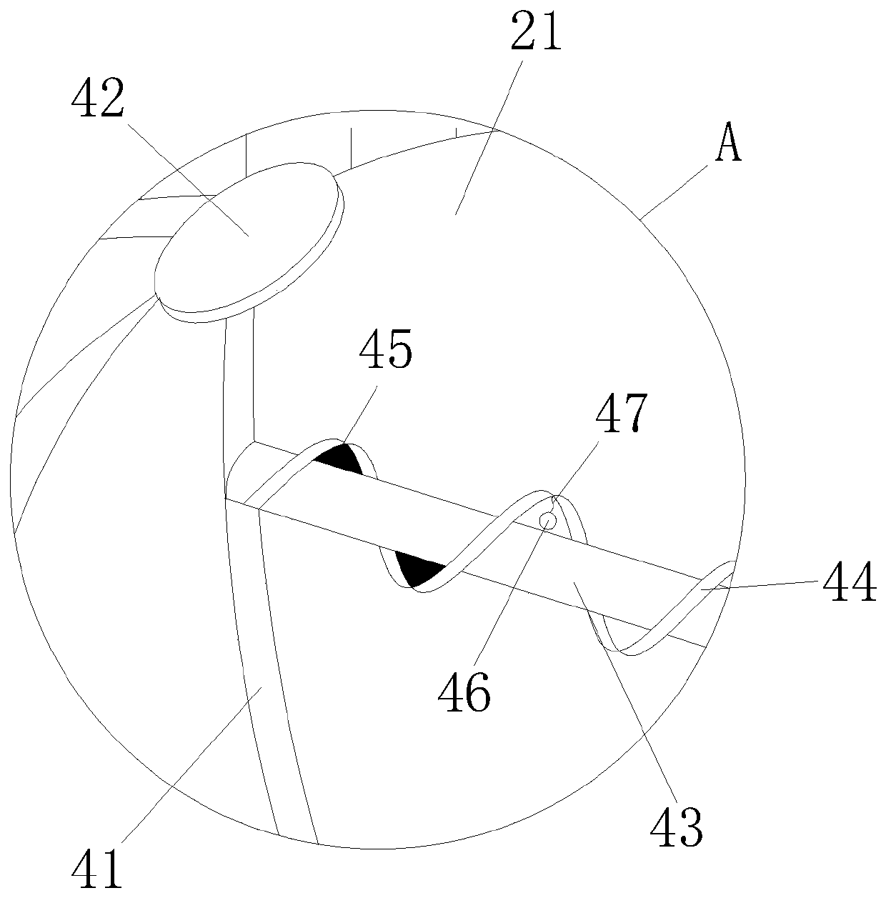 An anti-collision communication antenna installed outdoors