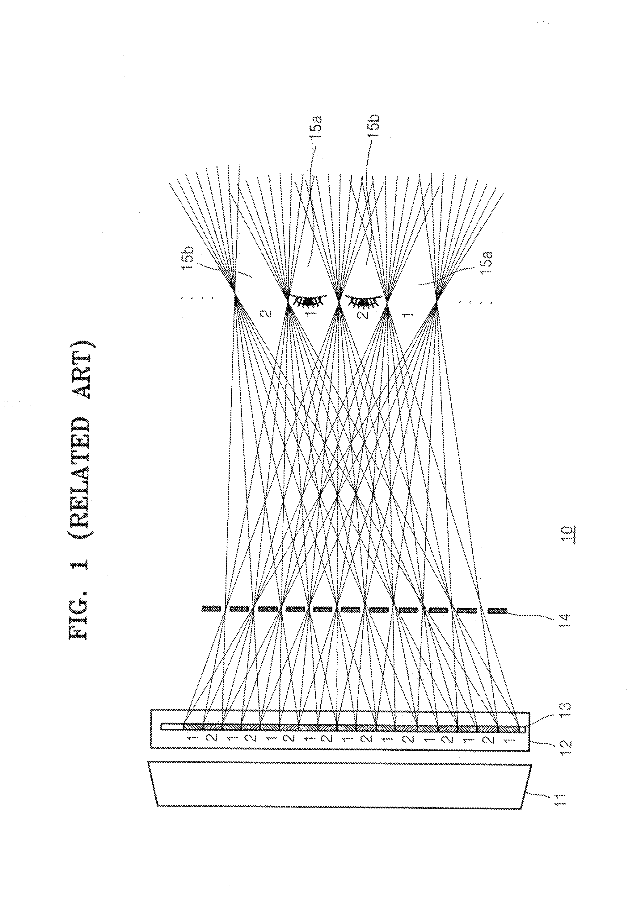 Multi-view autostereoscopic display with improved resolution