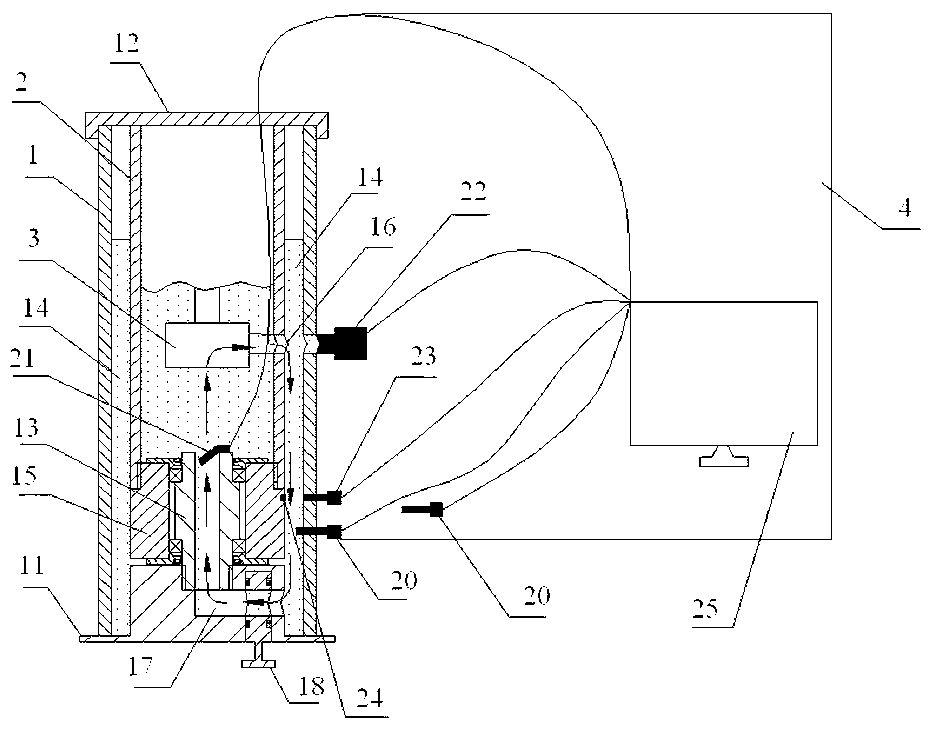 Experimental device and test method for deep ice layer electric mechanical core drill circulating system