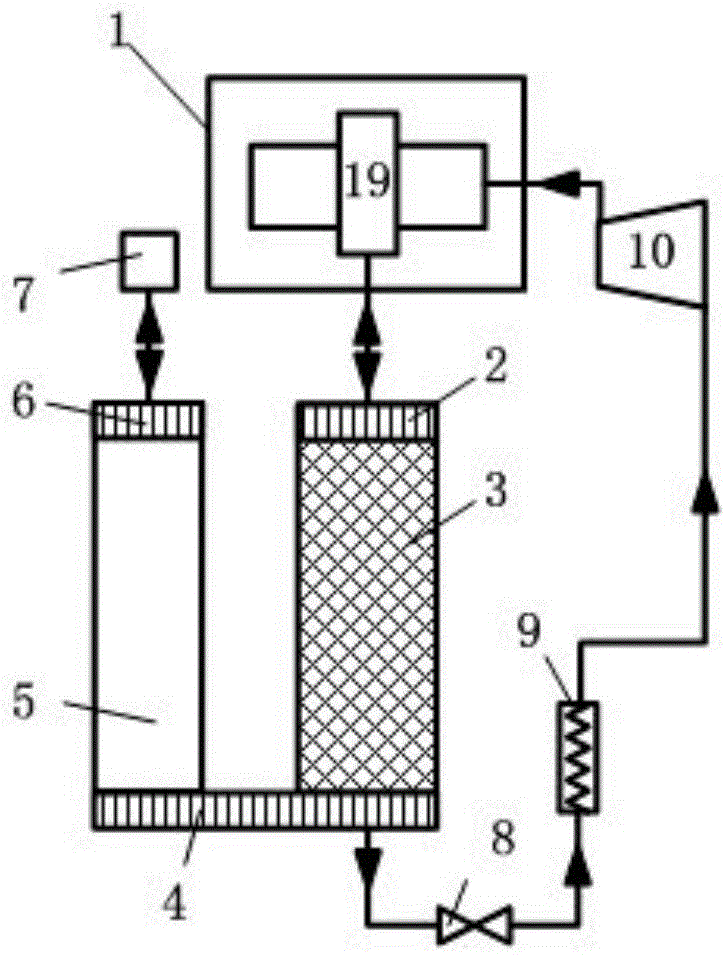 JT throttling refrigerating machine gas coupled with regenerative refrigerating machine