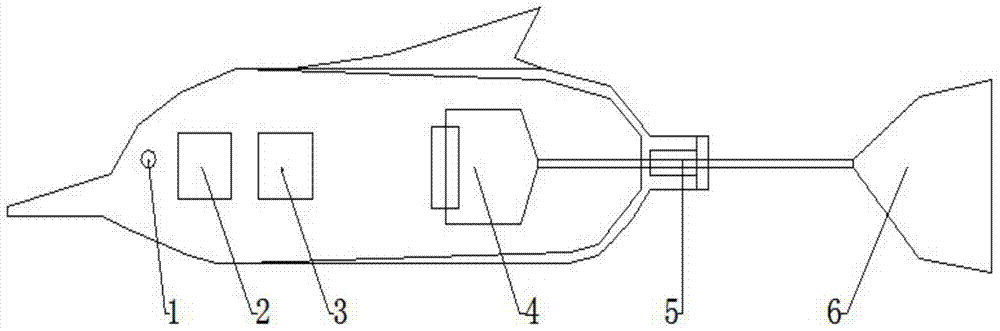 Single pendulum type white dolphin