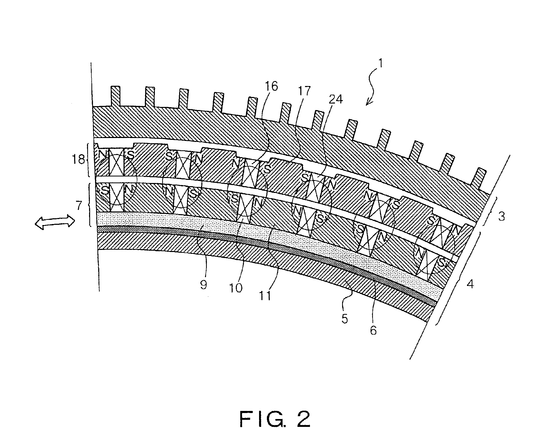 Eddy current deceleration device