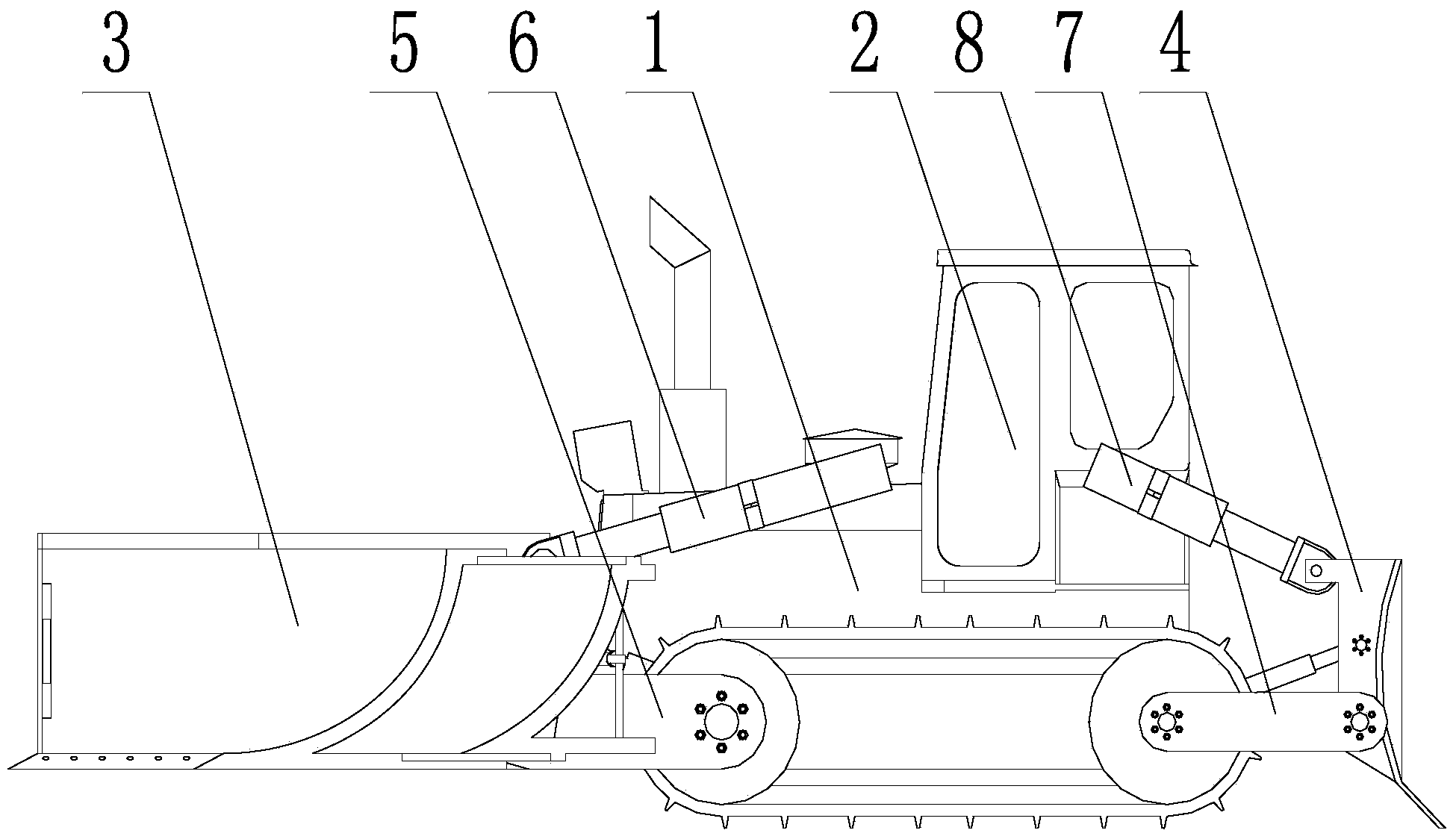 Transversely-unloading type collapse wrecker