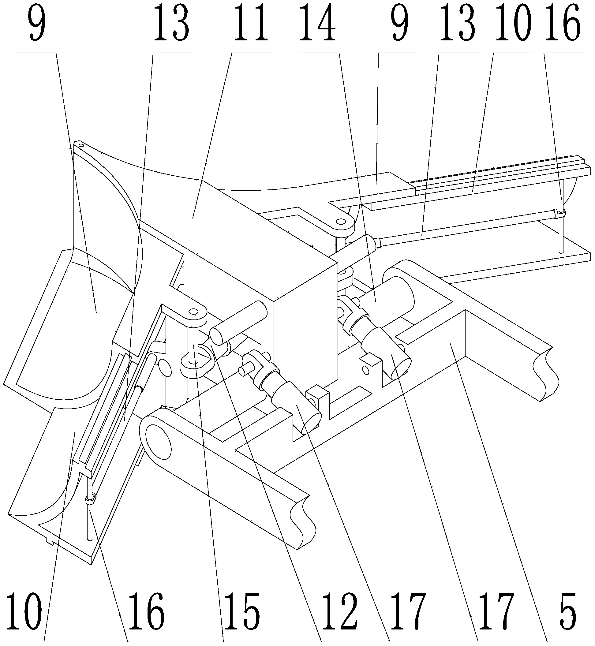 Transversely-unloading type collapse wrecker