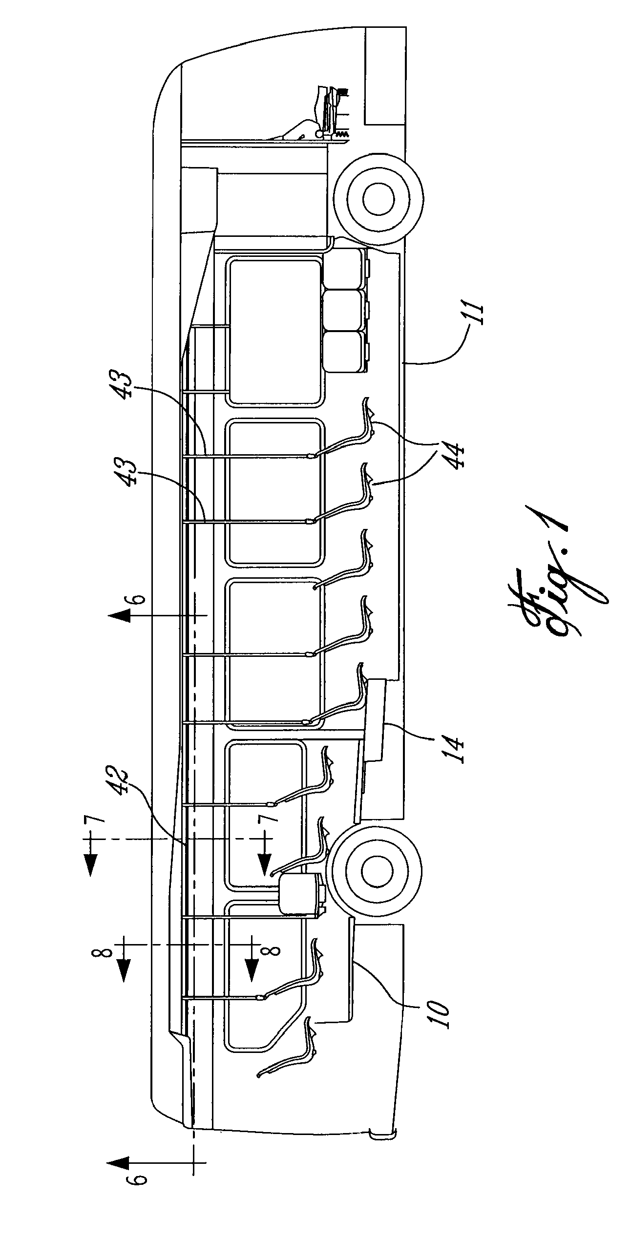 Bus cabin structure