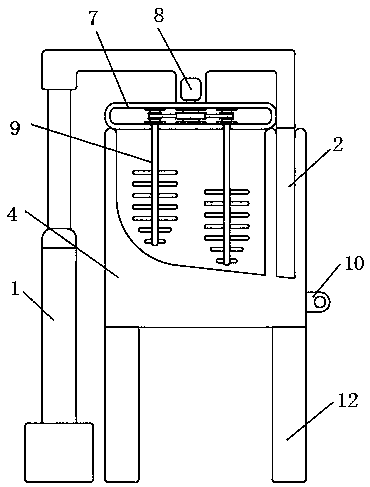 Device and method for dynamically measuring accumulation thickness of debris flow