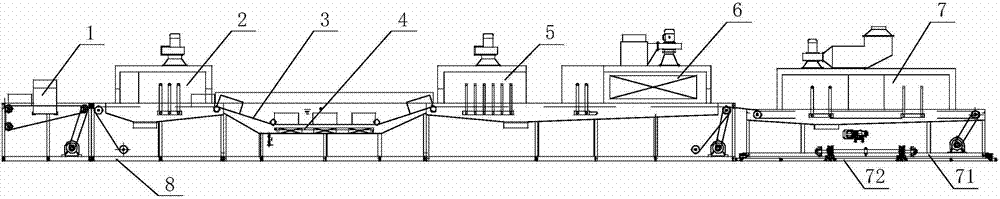 Pass-type ultrasonic cleaning machine