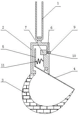 Automatic blocked lifting appliance