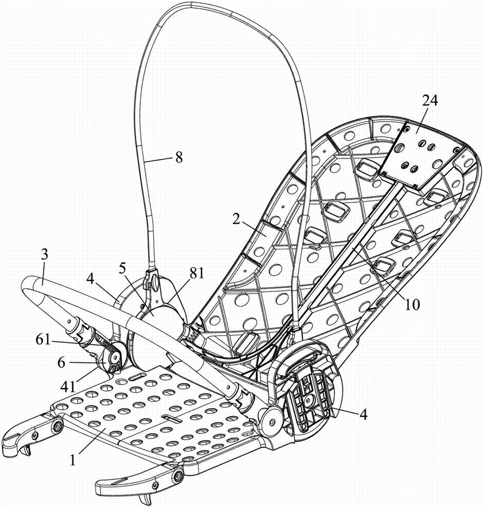 Folding seat of baby stroller