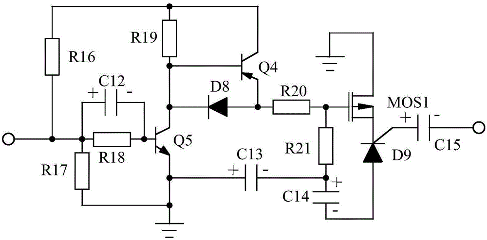 Beam excitation type nonlinear negative feedback stabilized switching power supply based on gate drive