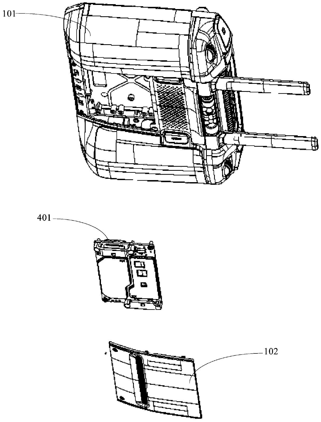 Mobile robot remote controller component, mobile robot remote controller and robot system