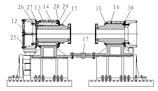 Static load test bench of overload couplers