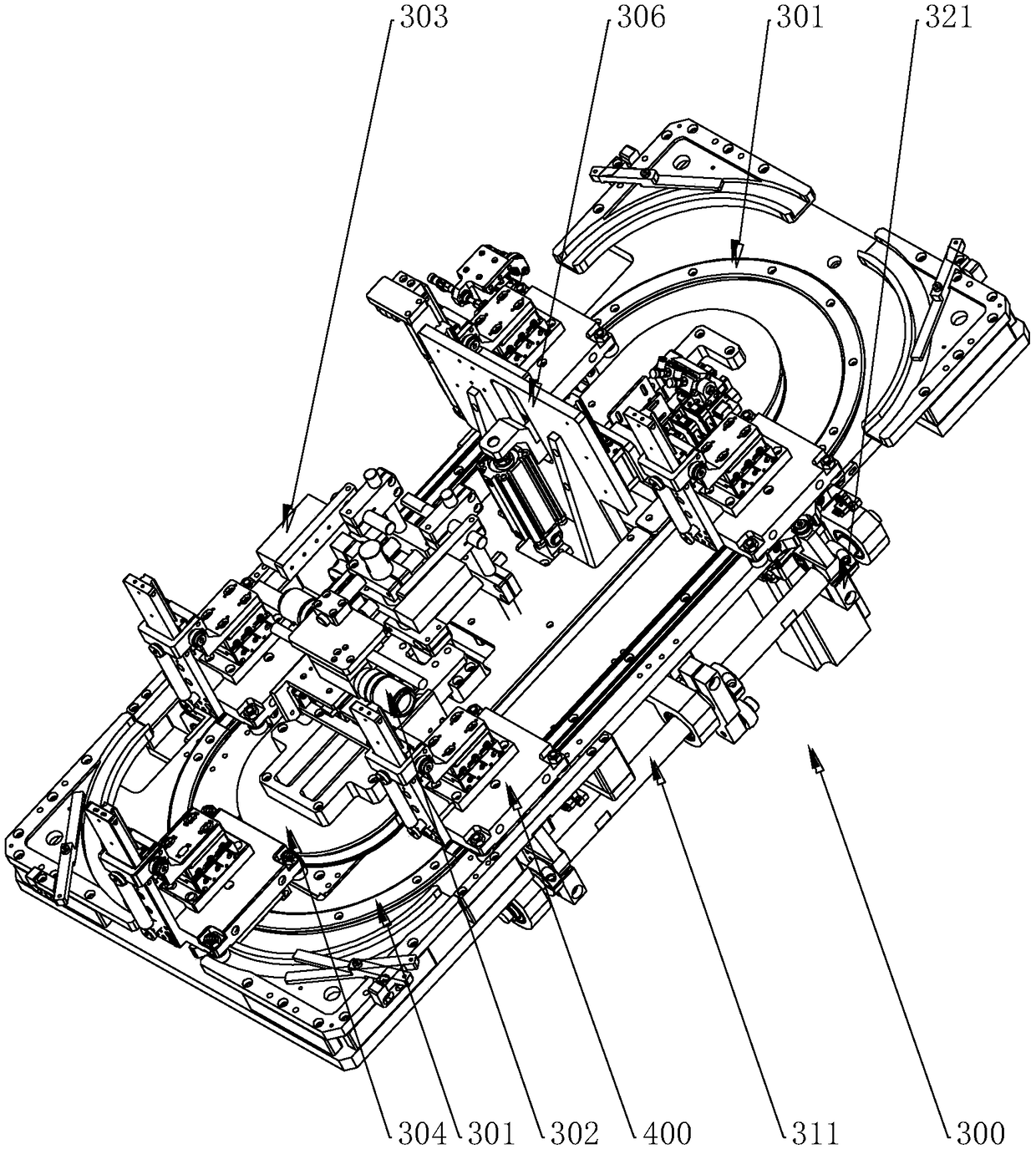 High-precision battery labeling structure