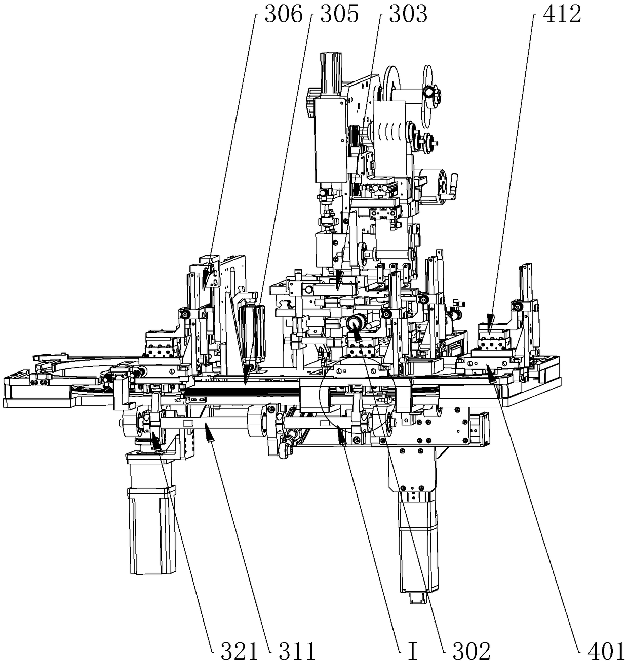 High-precision battery labeling structure