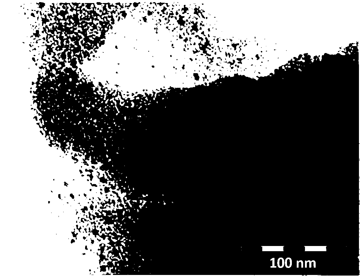 Catalyst with active component nano particles embedded in molecular sieve to crystallize, method and application