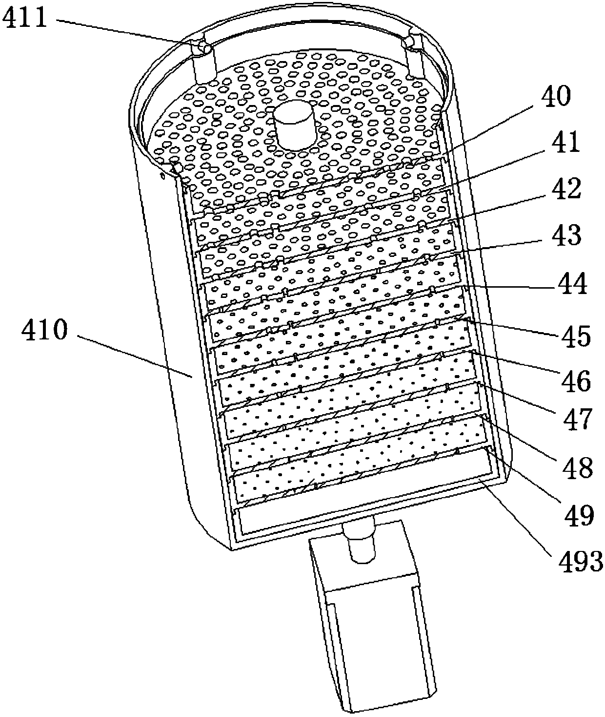 Grading preparation and particle size analysis instrument for solid dust particulate matters