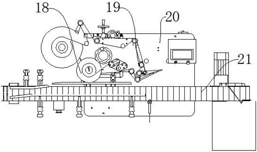 Intelligent plastic bottle quality certificate sticking device for plastic production