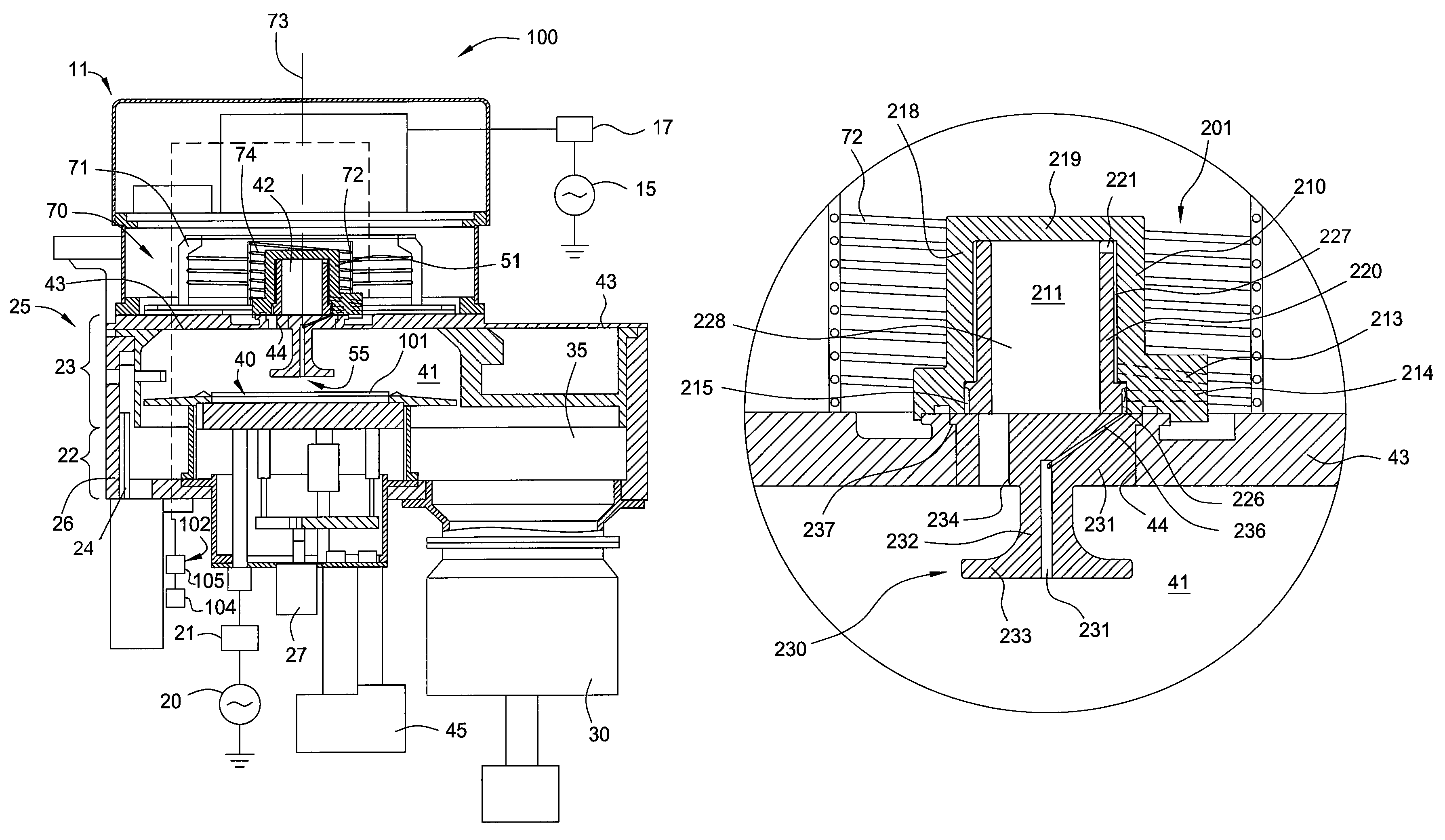 Method and apparatus for high efficiency gas dissociation in inductive couple plasma reactor