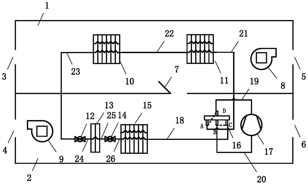 Multi-working-mode heat pump heat recovery type fresh air ventilator