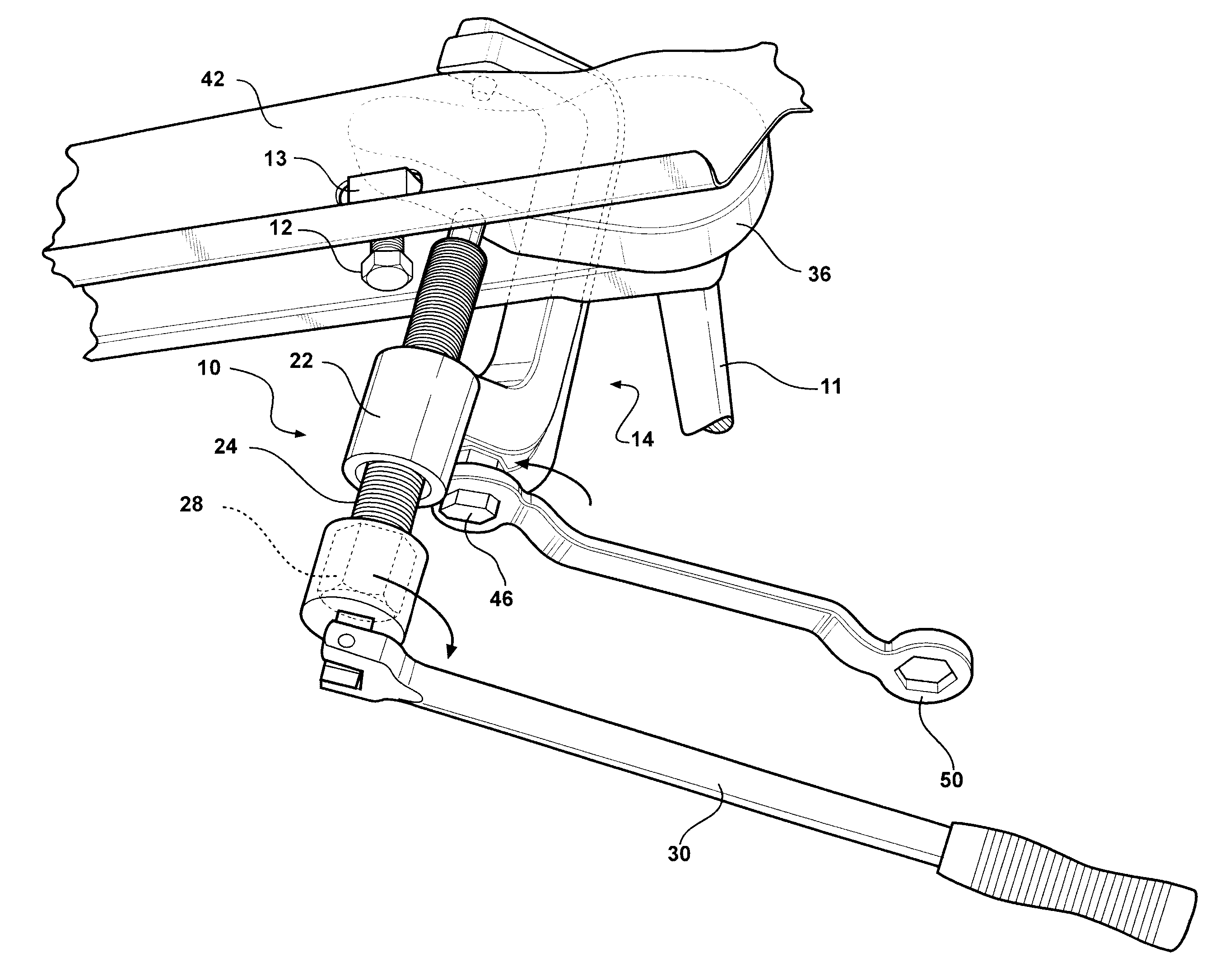 Tool for torsion bar repair